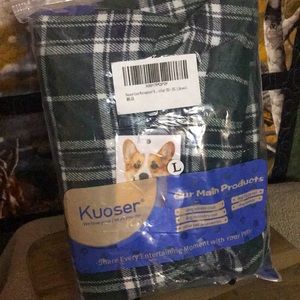 Kuoser cozy waterproof L dog jacket for cold weather